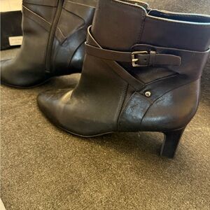 Ralph Lauren Black Ankle Boots Size 9.5 Like New